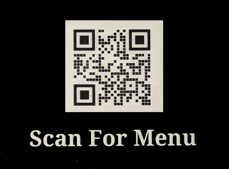 scan or click for menu